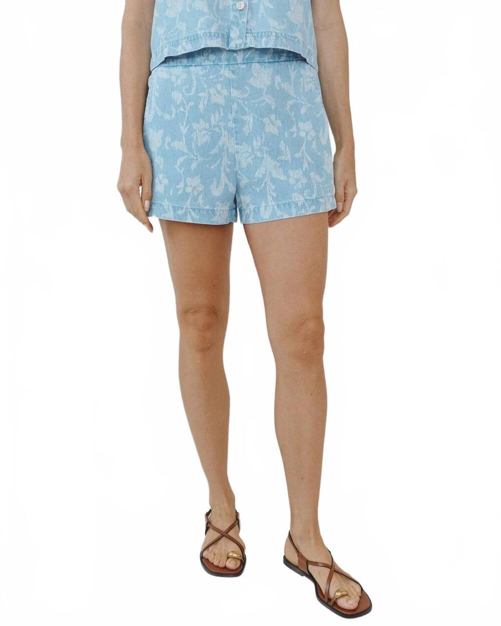 NEW BELLA DAHL catalina shorts in vintage fleur denim